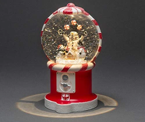 Konstsmide Motiv Süßigkeitenautomat mit Schneemann 20.5cm mehrfarbig LED warmweiß
