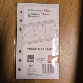 bsb-obpacher Kalender Kompakt Ersatzeinlage 2021, A6 quer