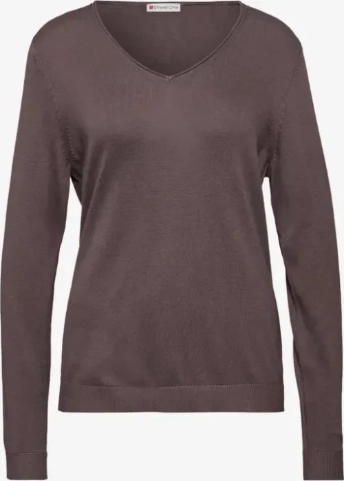 Street One V-Neck Pullover dusty mauve (Damen)