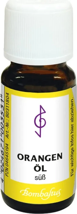 Bombastus Orangenöl süß ätherisches Duftöl, 10ml