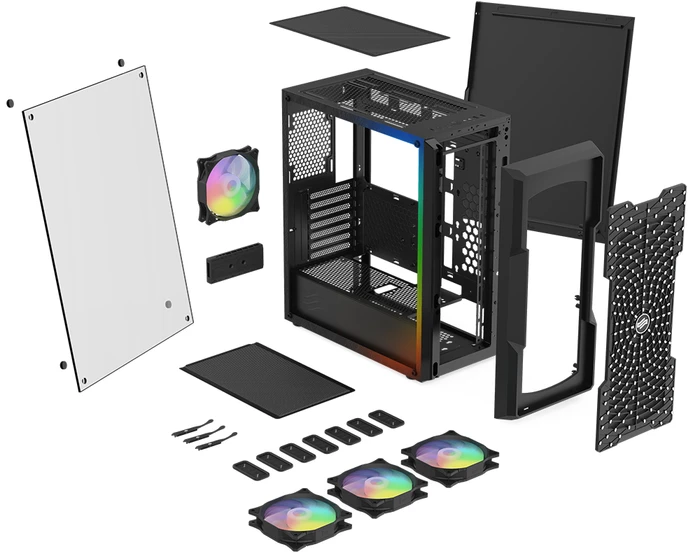 Endorfy SilentiumPC Astrum AT6V Evo TG ARGB, Glasfenster