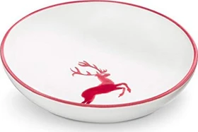 Gmundner Keramik Bordeauxroter Hirsch Schale 17cm