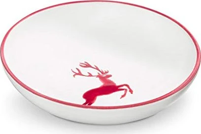 Gmundner Keramik Bordeauxroter Hirsch Schale 17cm