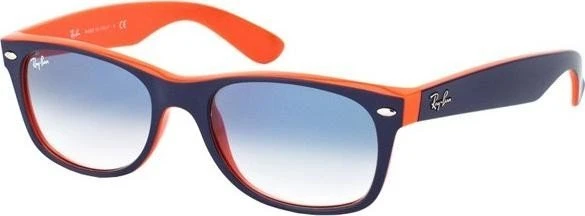 Ray-Ban RB2132 New Wayfarer Color Mix 55mm blau-orange/blau