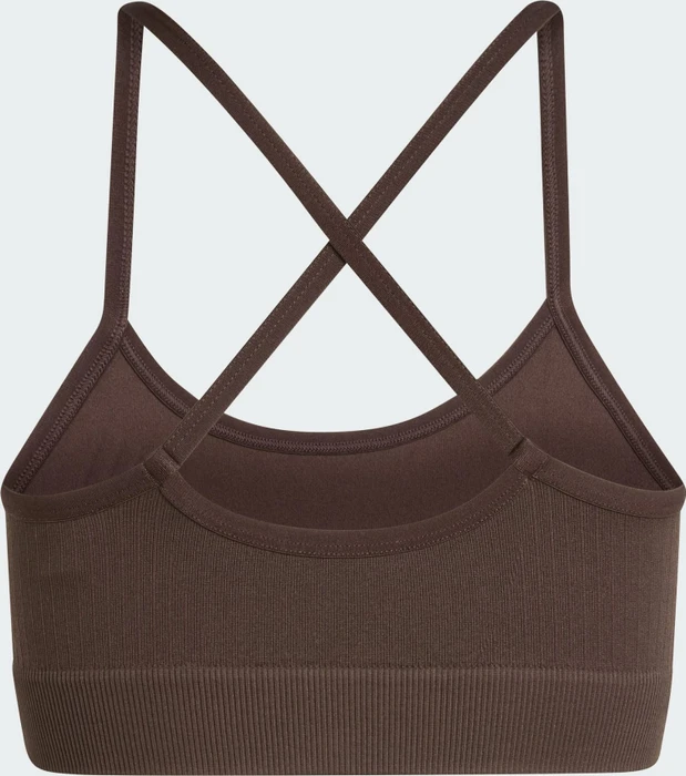 adidas Workout Essentials Knit Light Support Sport-BH aurora coffee (Damen)