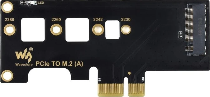 Waveshare PCIe -> M.2 Adapter, PCIe 1x