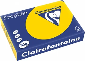 Clairefontaine Trophée Universalpapier matt goldgelb, A4, 80g/m², 500 Blatt
