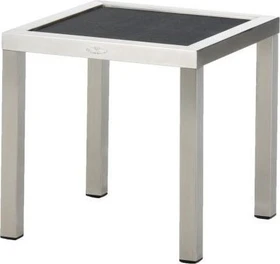 Diamond Garden Madeira Beistelltisch 45x45cm schwarz/silber