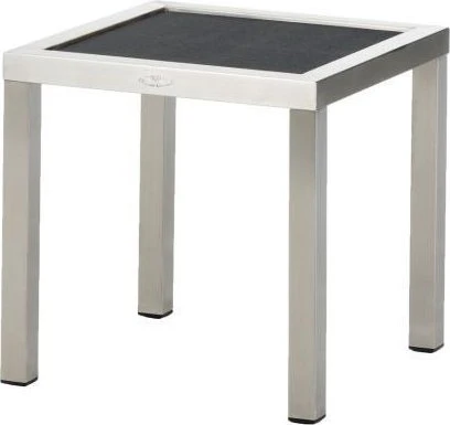 Diamond Garden Madeira Beistelltisch 45x45cm schwarz/silber