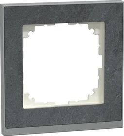 Merten M-Pure Decor-Rahmen 1-fach, Schiefer/aluminium