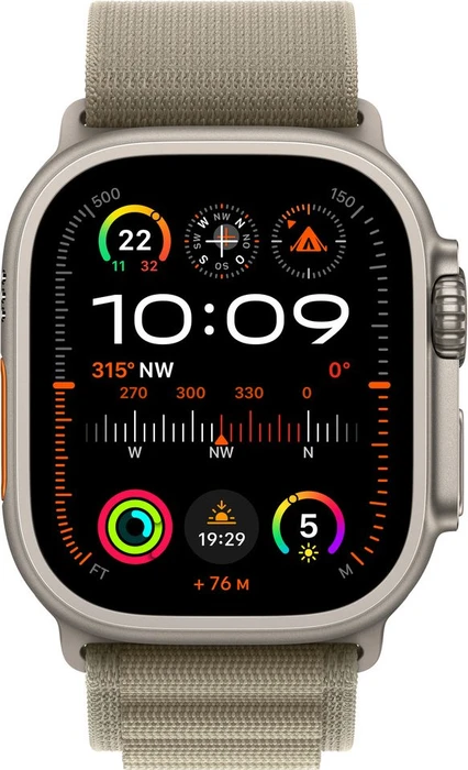 Apple Alpine Loop Medium für Apple Watch Ultra (49mm) oliv