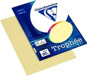 Clairefontaine Trophée Universalpapier matt gelb, A4, 80g/m², 100 Blatt
