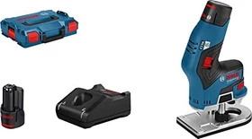 Bosch Professional GKF 12V-8 Akku-Kantenfräse inkl. L-Boxx + 2 Akkus 3.0Ah