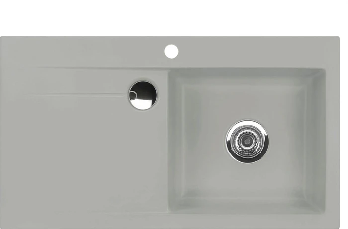 systemceram Stema 90 Einbau Becken rechts titan
