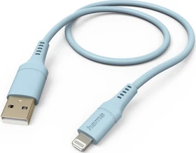 Hama Ladekabel Flexible USB-A/Lightning 1.5m Silikon blau