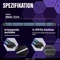 EZDIY-FAB 12VHPWR Kabel, 16-Pin PCIe 5.0 12VHPWR Stecker auf 16-Pin PCIe 5.0 12VHPWR Stecker, 16AWG, violett/grün, 60cm Vorschaubild