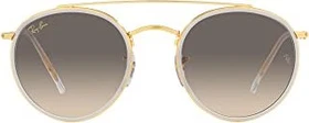 Ray-Ban RB3647N Round Double Bridge 51mm legend gold-gold/grey