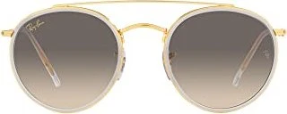 Ray-Ban RB3647N Round Double Bridge 51mm legend gold-gold/grey