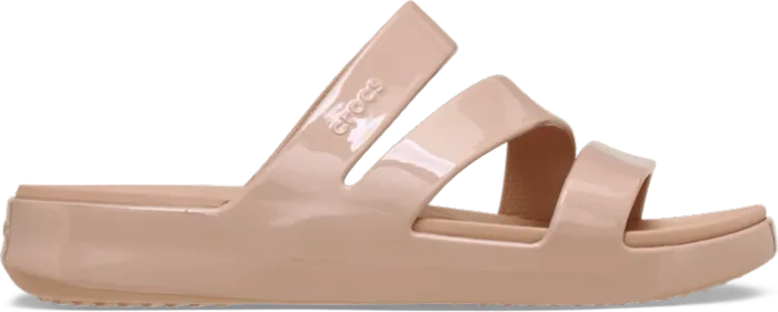 Crocs Getaway Patent Strappy pink caramel (Damen)