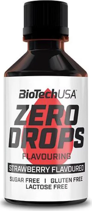BioTech USA Zero Drops Erdbeere 50ml