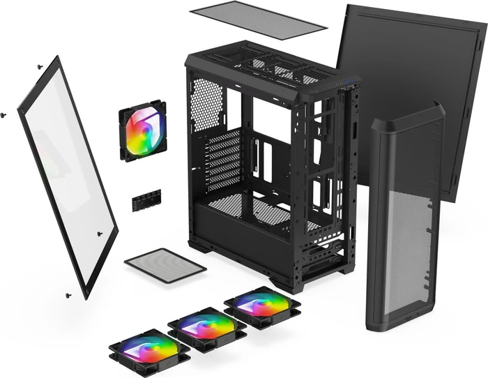 Endorfy SilentiumPC Ventum VT4V Evo TG ARGB, Glasfenster