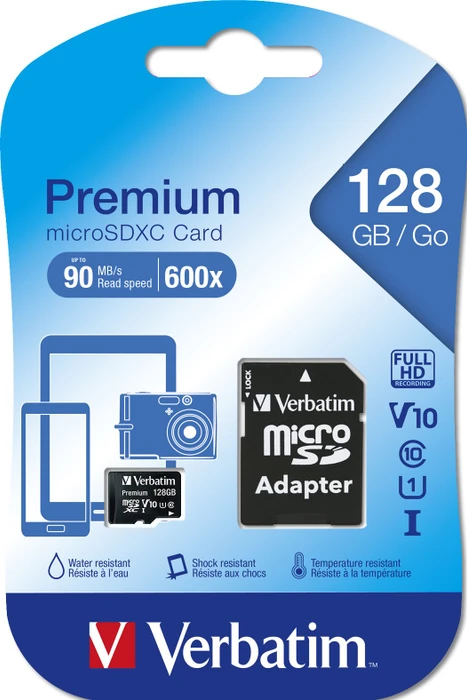 Verbatim Premium 600x R90 128GB Kit, UHS-I U1, Class 10