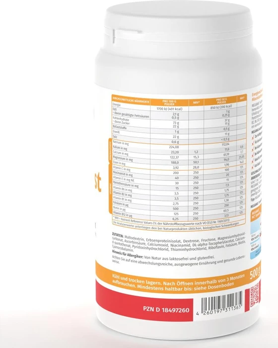 Megamax Aufbaukost Vegan Neutral 500g
