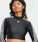 adidas 3-Streifen Cropped Shirt langarm schwarz (Damen) Vorschaubild