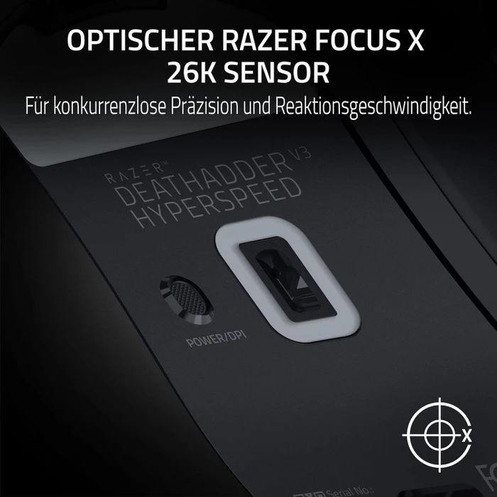 Razer DeathAdder V3 HyperSpeed schwarz Soft-Touch, USB