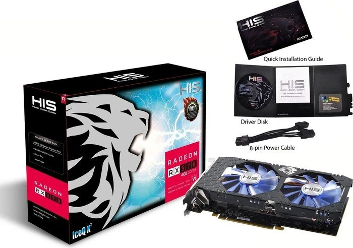 HIS Radeon RX 570 IceQ X² OC, 4GB GDDR5, DVI, HDMI, 3x DP