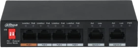 Dahua PFS30 Desktop Switch, 6x RJ-45, 60W Hi-PoE (PFS3006-4ET-60)