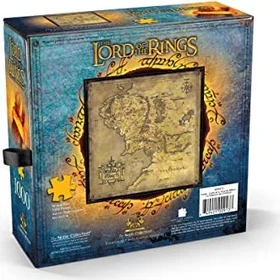 The Noble Collection Harry Potter LOTR Map of Middle Earth Puzzle