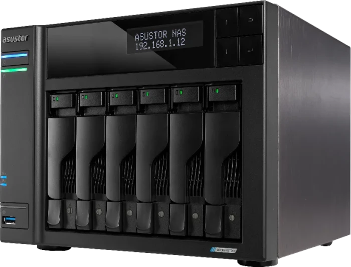 Asustor Lockerstor 6 Gen2+ AS6706T v2, 8GB RAM, 2x RJ-45 5GBase-T, 2x USB-A 3.1