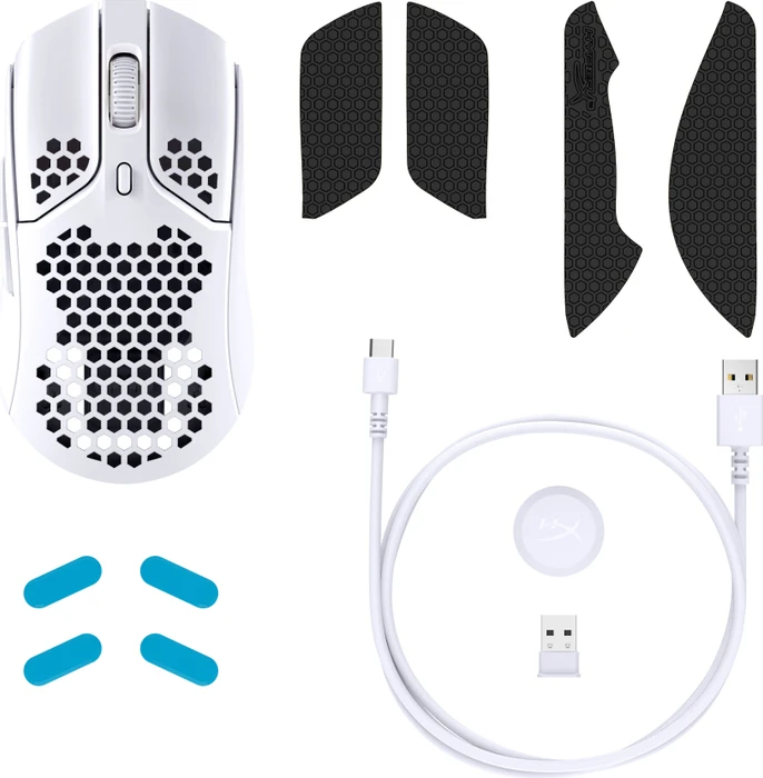 HP HyperX Pulsefire Haste Wireless weiß, USB