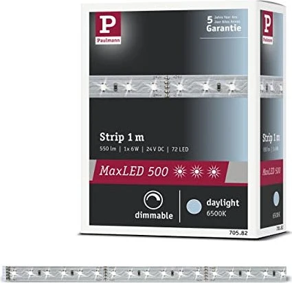Paulmann MaxLED 500 Strip LED-Streifen tageslichtweiß unbeschichtet 1m