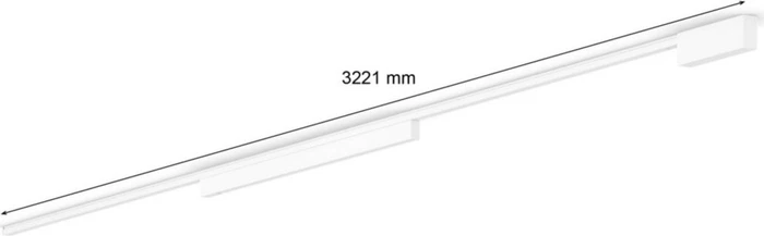 Philips Hue White and Color Ambiance Basis Perifo Schienensystem für die Decke gerade mit 1 Lineare Lightbar weiß