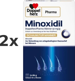 Doppelherz Minoxidil 50mg/g für Männer Schaum,   180g (3x 60g)