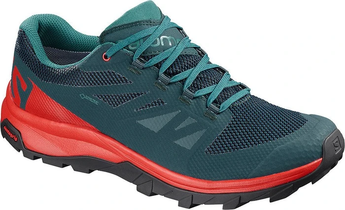 Salomon OUTline GTX reflecting pond/high risk red/deep lake (Herren)