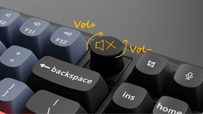 Keychron V3 TKL Knob, 80%, LEDs RGB, hot-swap, Frosted Black, Keychron K Pro BROWN, USB, DE