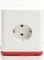 Olympia IOIO SW 1000 Steckdosenwürfel mit integriertem USB-C Ladekabel, 3-fach, 2x USB-C/2x USB-A, 1.5m, weiß/rot Vorschaubild