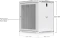 Ubiquiti 12U Rack Cabinet, 19" Wandgehäuse 12HE, Gitternetztür, weiß, 450mm tief Vorschaubild