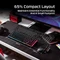 HP HyperX Origins 2 Pro 65, transparent/schwarz, LEDs RGB, HyperX RED, USB, US Vorschaubild