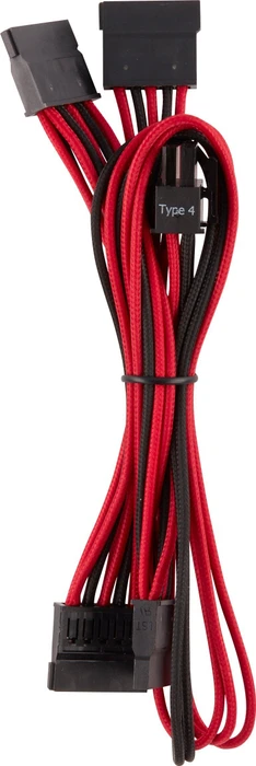 Corsair PSU Cable Kit Type 4 - Pro Kit - Gen4, schwarz/rot