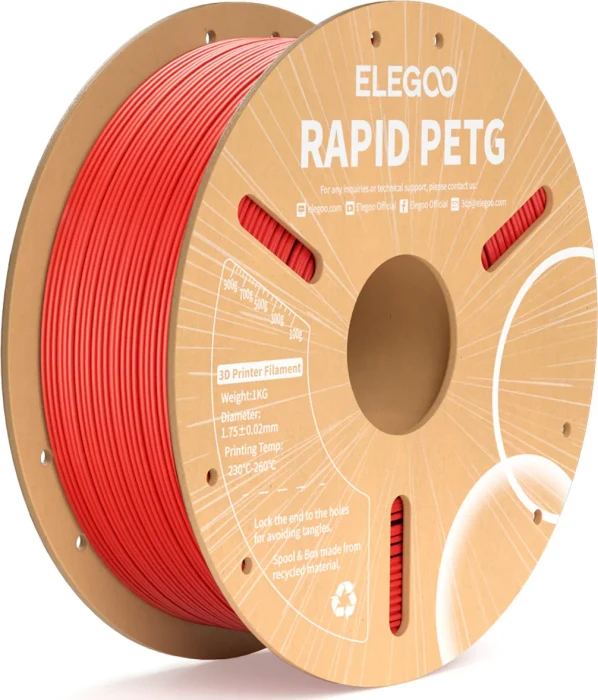 Elegoo Rapid PETG, rot, Spule, 1.75mm, 1.00kg