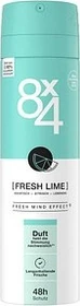 8x4 No.7 Fresh Lime Deodorant Spray, 150ml