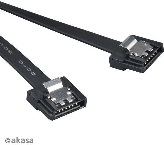 Akasa Proslim SATA Kabel schwarz 0.30m
