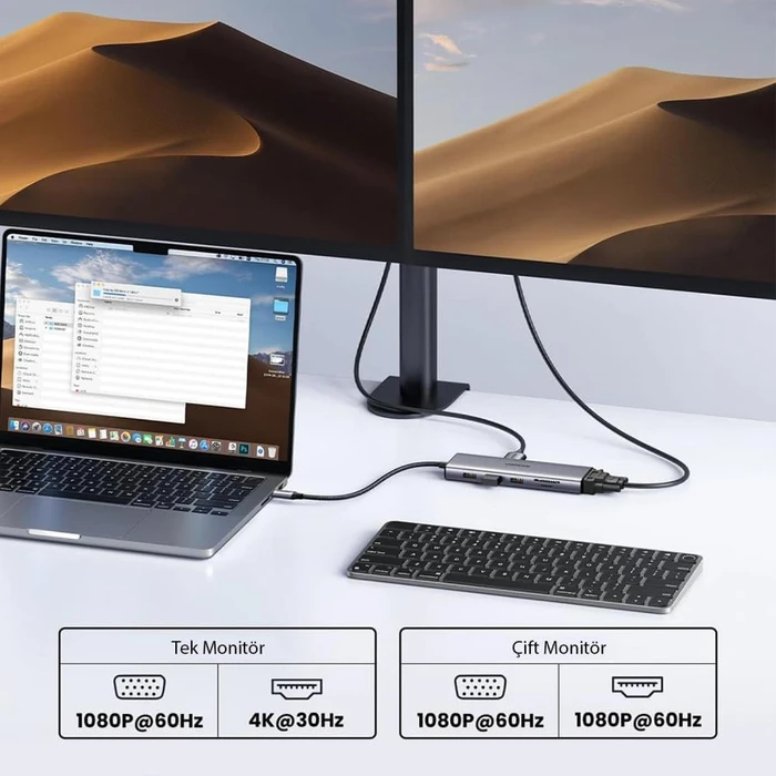 Ugreen 9-in-1 USB-C Hub, USB-C 3.0 [Stecker]