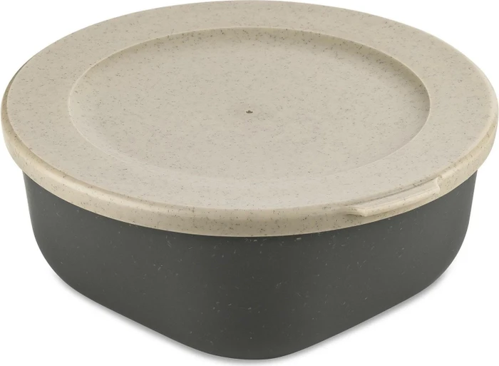 koziol Connect Box 0.7 mit Deckel Speisegefäß 700ml nature ash grey