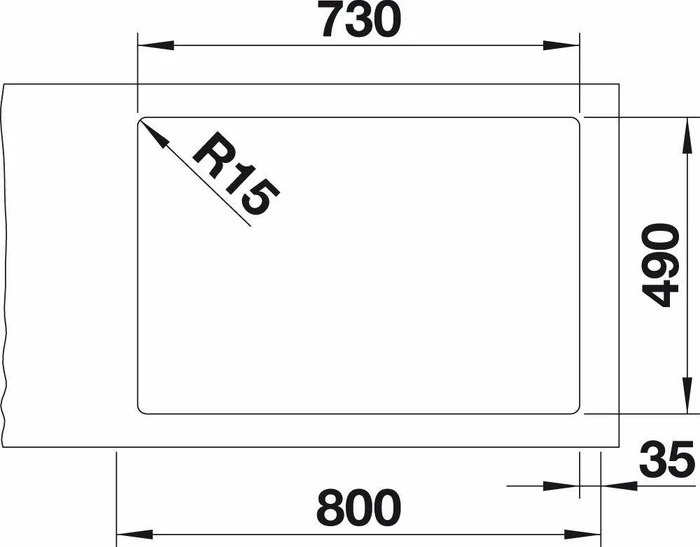 Blanco Etagon 700-IF/A InFino Unterbau Becken mittig mit Ablauffernbedienung edelstahl (524274) – Bild 5 von 5