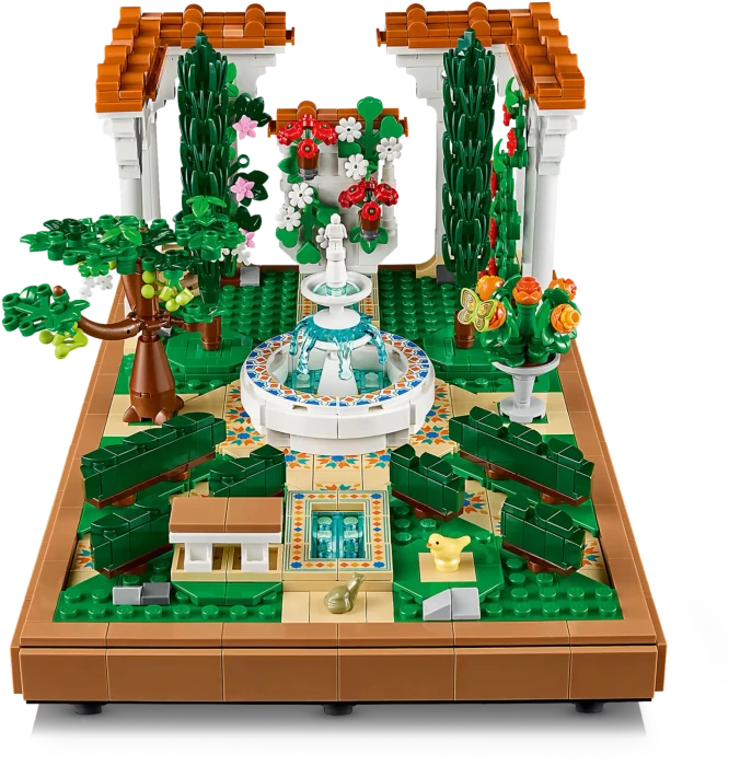 LEGO Icons - Springbrunnengarten